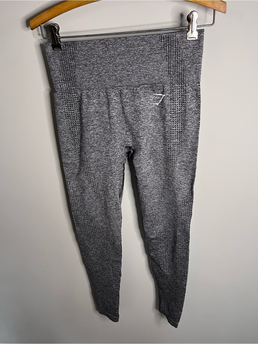 Gymshark Vital Seamless Leggings‎ Grey Marl High Waisted Athletic Pants Womens